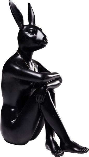 Kare Design Dekofigur "Deko Figur Gangster Rabbit Schwarz" günstig online kaufen