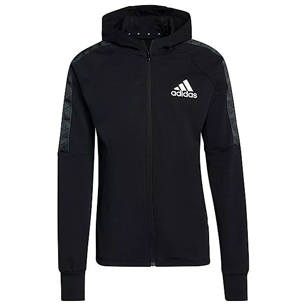 Adidas Motion Sweatshirt Mit Reißverschluss L Black / White günstig online kaufen