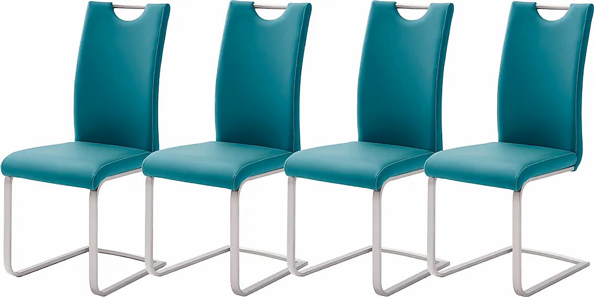 MCA furniture Freischwinger "Paulo" (Set) 4 Stk. Kunstleder Stuhl belastbar günstig online kaufen