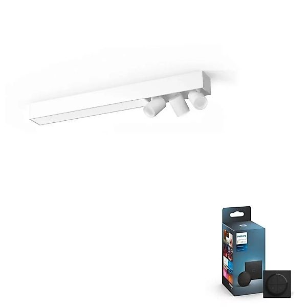 Philips Hue Bluetooth White & Color Ambiance Spot Centris in Weiß 3-flammig günstig online kaufen
