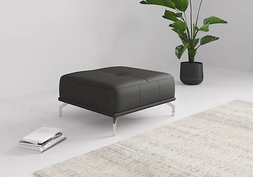 PLACES OF STYLE Polsterhocker "Caluna" moderner Sitzhocker in hochwertiger günstig online kaufen