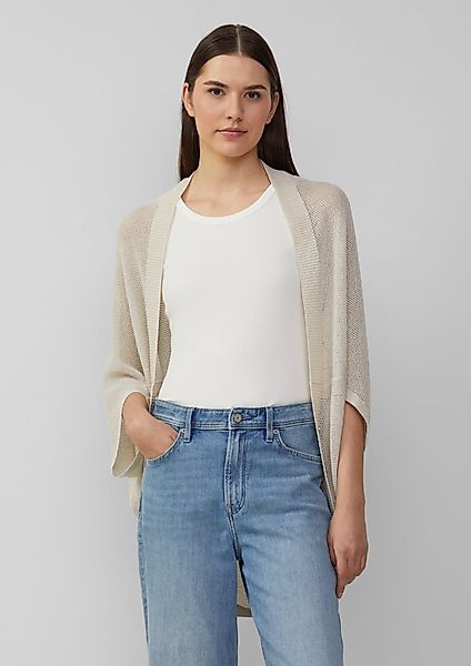 s.Oliver Poncho Strickponcho mit Glitzergarn Logo günstig online kaufen