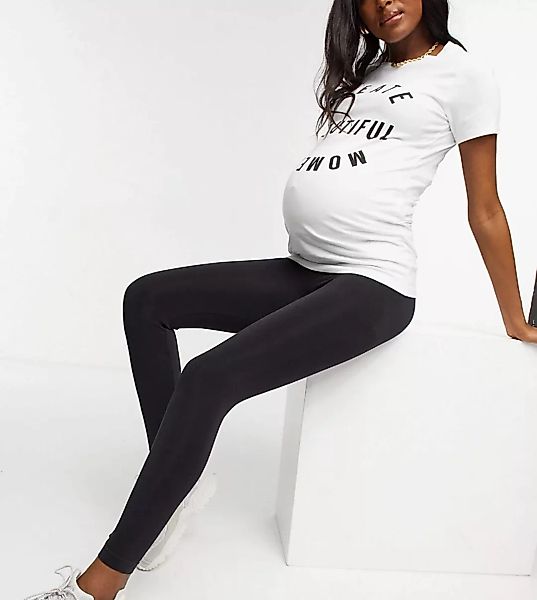 Mamalicious Maternity – Leggings in Schwarz günstig online kaufen