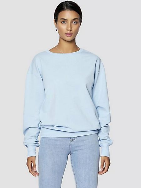 Freshlions Sweater Basic Sweatshirt in hellblau - XS Ohne, Überschnittene S günstig online kaufen
