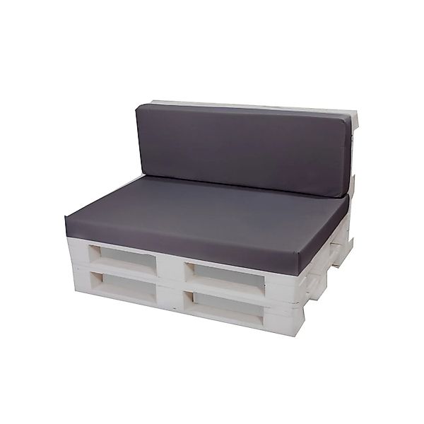 Setgarden Flat Set Palettenkissen 120x80x10cm Sitzkissen + Rückenkissen 120 günstig online kaufen