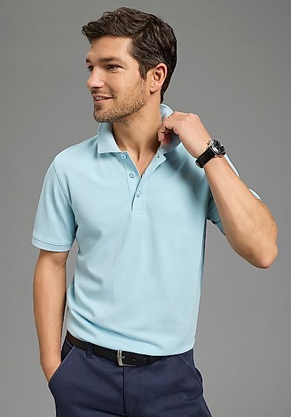 Man's World Poloshirt Kurzarm, lockere Passform, unifarben günstig online kaufen