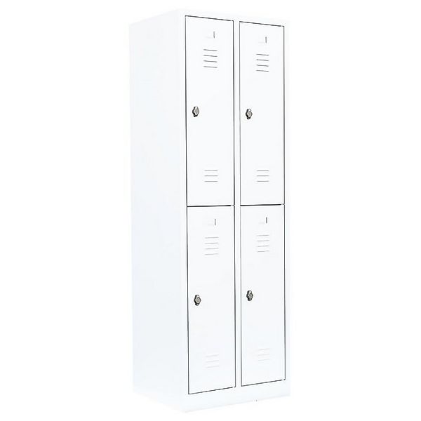 Steelboxx Spind 4 Fächer Garderobenschrank Spindschrank Schließfachschrank günstig online kaufen