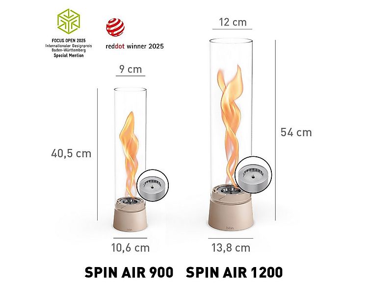 höfats Tischfeuer SPIN air (Packung, rauchfreie Tischfeuerstelle für Indoor günstig online kaufen