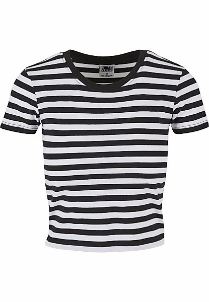 URBAN CLASSICS T-Shirt "Urban Classics Damen Ladies Short Striped Tee" 1 St günstig online kaufen