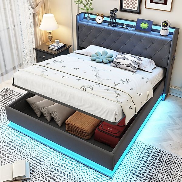 BlingBin Polsterbett Funktionsbett Stauraumbett (1er Set, günstig online kaufen