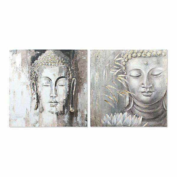 Bild Dkd Home Decor Buda Buddha Orientalisch (100 X 3,8 X 100 Cm) (2 Stück) günstig online kaufen