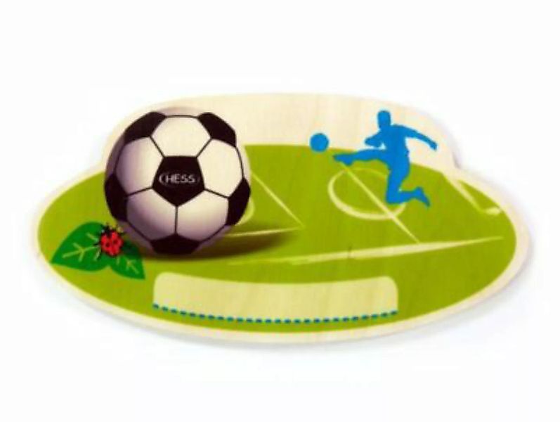 HESS Holzdekoration Türschild Fussball bunt günstig online kaufen