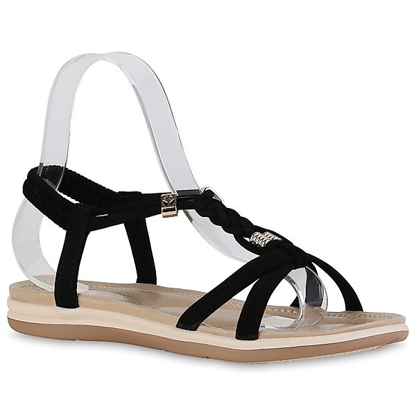 VAN HILL 840308 Riemchensandale Damen Sandalen Riemchensandalen Zierperlen günstig online kaufen