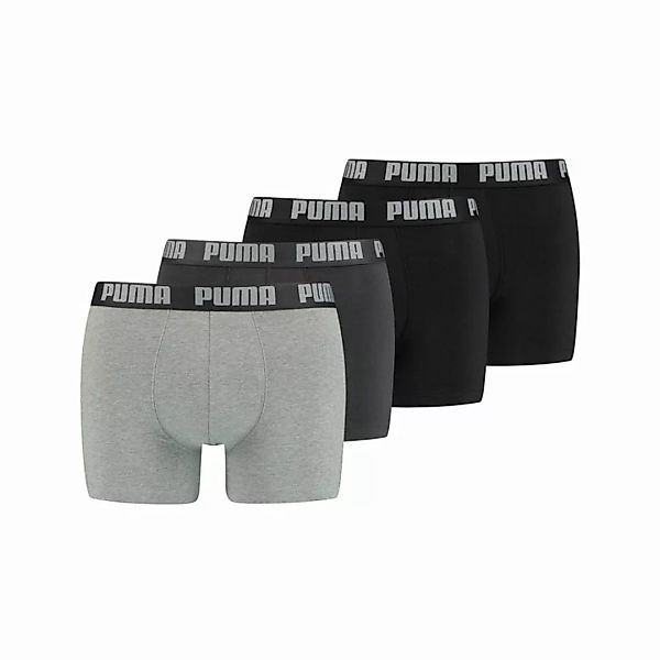PUMA Herren Boxer Shorts, 4er Pack - Basic Boxer ECOM, Cotton Stretch, Ever günstig online kaufen