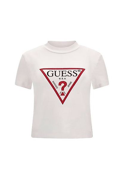Guess T-Shirt T-Shirt SS MN Triangle Strass Kurzarmshirt (1-tlg) günstig online kaufen