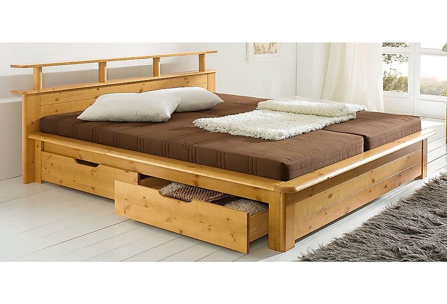 Home affaire Funktionsbett "FINJA " Kieferbett, günstig online kaufen