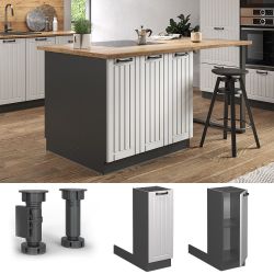 Vicco Unterschrank Fame-Line, Weiß Landhaus/Anthrazit, 30 günstig online kaufen