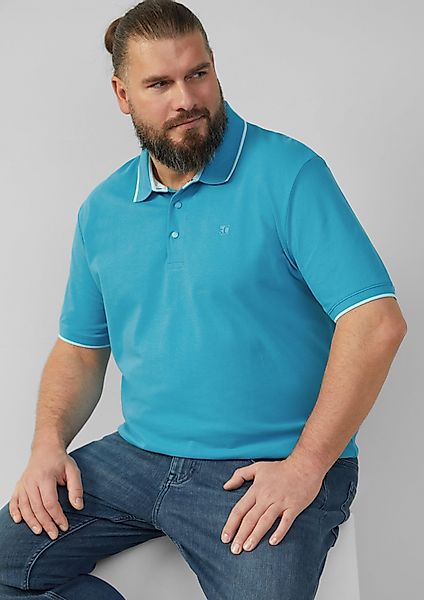 s.Oliver Kurzarmshirt Sportives Piqué-Poloshirt mit Kontrast-Details günstig online kaufen