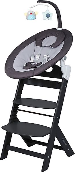 BabyGo Hochstuhl »Family Homey Set, schwarz/dunkelgrau«, mit elektrischer B günstig online kaufen