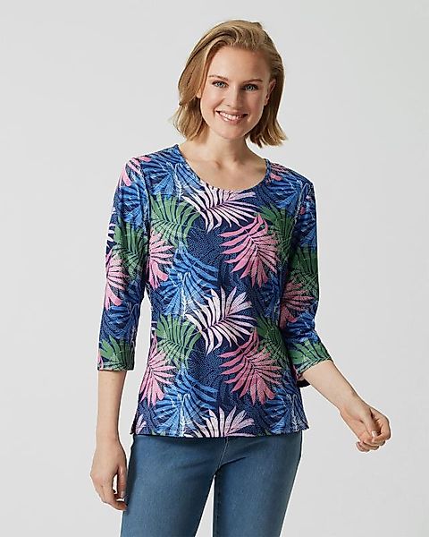 Lavelle Shirt mit Blätterdruck günstig online kaufen