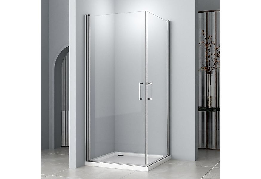 Hopibath Eckdusche 90x90 Pendeltür Duschkabine 80x80, BxT: 90x90 cm, NANO S günstig online kaufen