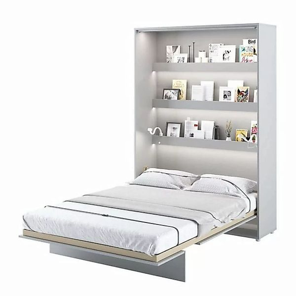 yourhouse24 Schrankbett Bed Concept Wandklappbett Vertikal Gästebett Grau 9 günstig online kaufen