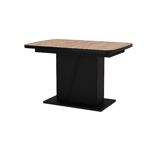 Vicco Esstisch Fenaro, Schwarz/Goldkraft Eiche, 120 x 80 cm ausziehbar günstig online kaufen