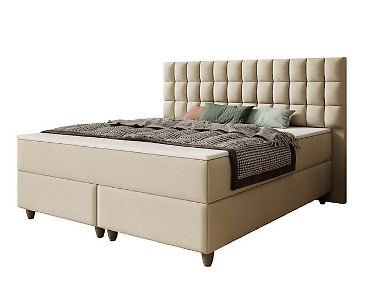 interbed Boxspringbett WIEN 180x200cm mit 7 Zonen Taschenfederkern matratze günstig online kaufen