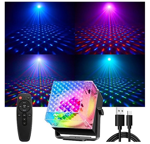 QUBEBU LED Discolicht RGB Bühnenlicht Club Disco Party DJ Show Scheinwerfer günstig online kaufen