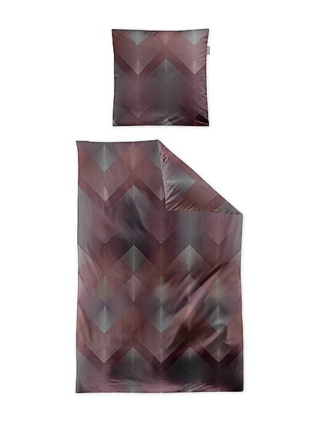 Irisette Bettwäsche Irisette, Satin, 2 teilig, geometrisches Design, violet günstig online kaufen