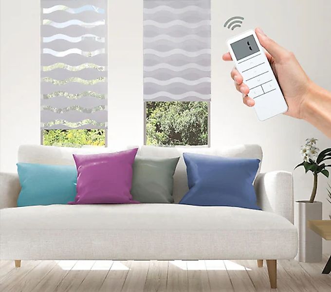 Good Life Elektrisches Rollo »Wave - SMART HOME«, Lichtschutz, ohne Bohren, günstig online kaufen
