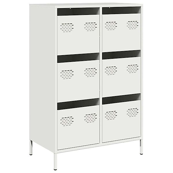 vidaXL Highboard Weiß 68x39x101,5 cm Stahl 851225 günstig online kaufen