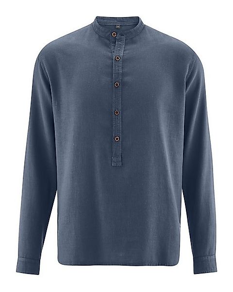 HempAge Langarmhemd DH045 Stehkragen Schlupfhemd günstig online kaufen