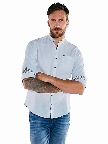 emilio adani Langarmhemd Langarm-Hemd mit Leinenanteil günstig online kaufen