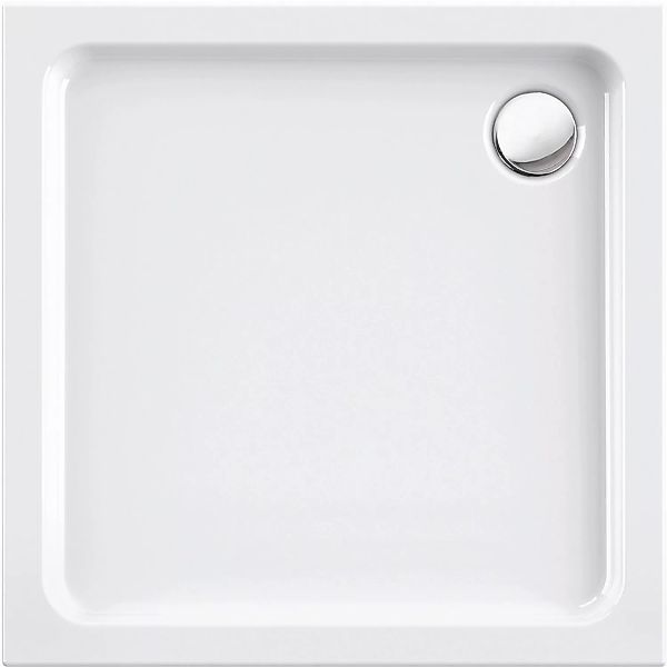 Acryl-Brausewanne Sono 80 x 80 x 6,5 cm Weiß günstig online kaufen