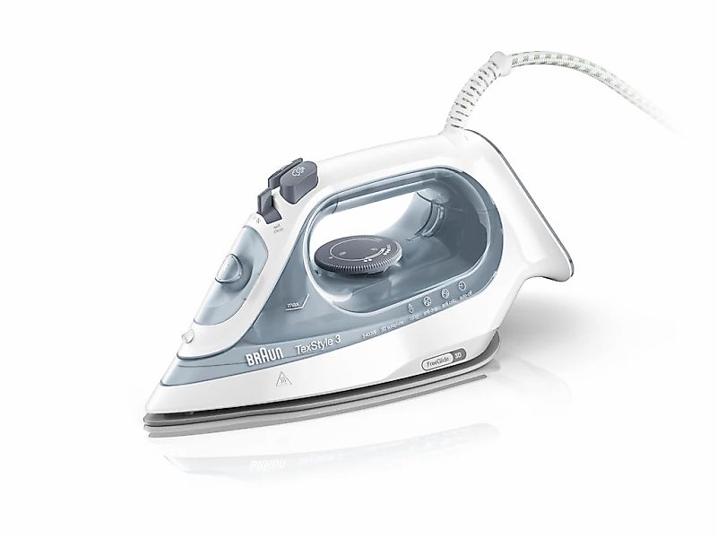 Braun Dampfbügeleisen "TexStyle 3 SI 3054 GY - 2.400 W, 180 g Dampfstoß, 27 günstig online kaufen