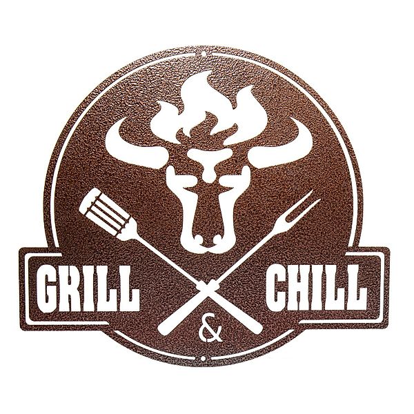 teileplus24 Wanddekoobjekt CG02 Gartenschild Grill Schild günstig online kaufen