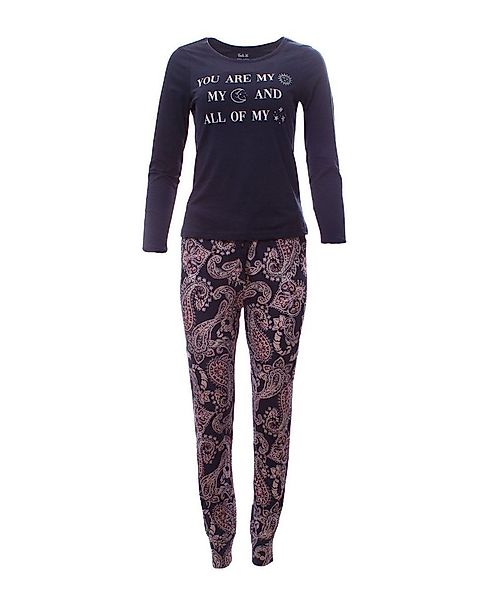 Era&Me Pyjama Damen Pyjama Set Schlafhose + Langarm Oberteil (Schlafanzug S günstig online kaufen