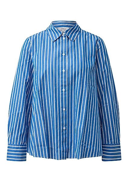 s.Oliver Langarmbluse Bluse Ausgestellte Hemdbluse im Mustermix günstig online kaufen