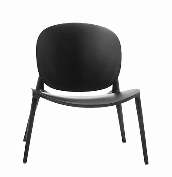 Lounge Sessel Be Bop plastikmaterial schwarz / Outdoor - Kartell - Schwarz günstig online kaufen