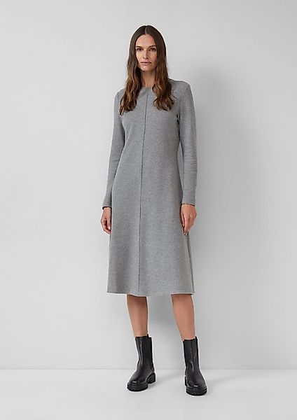 s.Oliver Midikleid Kleid Strukturiertes Midikleid aus günstig online kaufen