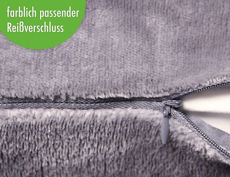 Heubergshop Seitenschläferkissenbezug, (2 Stück), 40x145cm, Fleece Winter f günstig online kaufen