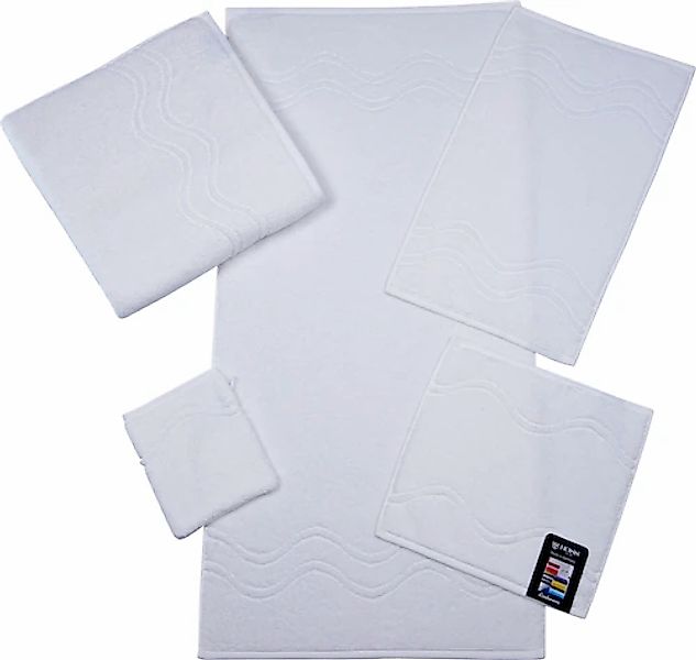 ROSS Gästehandtuch »Cashmere feeling«, (6 St.), mit Wellen-Bordüre günstig online kaufen