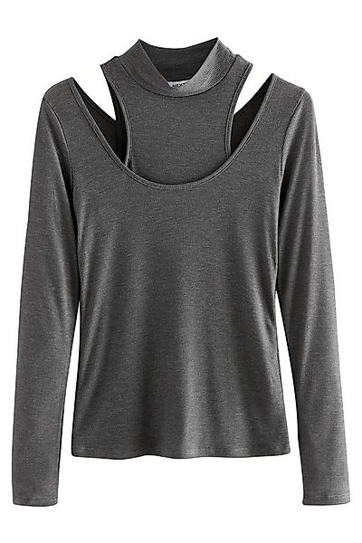 Next Langarmshirt Mehrlagiges, halbtransparentes Langarmoberteil (1-tlg) günstig online kaufen