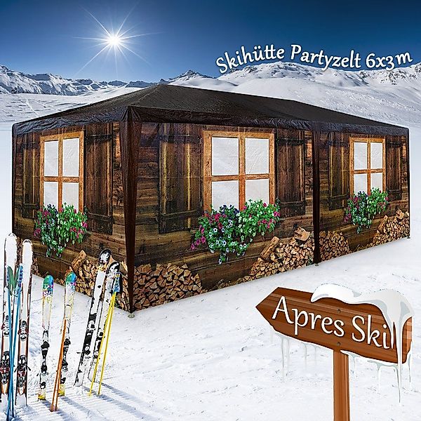 Deuba Pavillon, Deuba Partyzelt 3x6m Almhütte günstig online kaufen