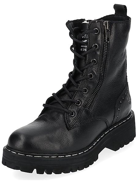 Mustang Shoes Schnürstiefelette "Mustang Shoes Stiefelette Leder" günstig online kaufen