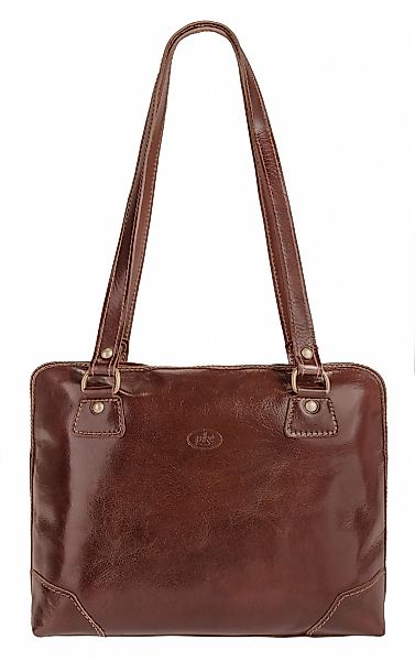 Piké Henkeltasche echt Leder, Made in Italy günstig online kaufen