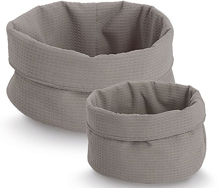 Zeller Present Aufbewahrungskorb Waffelpiqué 2-tlg. (Set, 2 St), hochwertig günstig online kaufen
