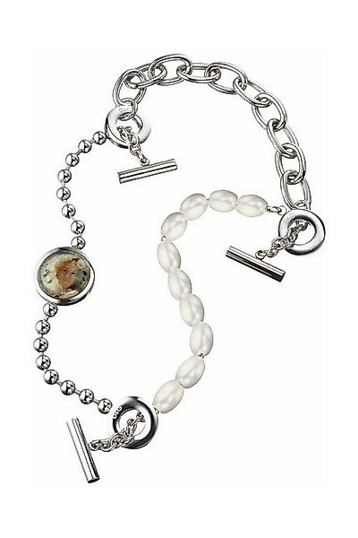 D&G Collier Swap, aus Edelstahl, Silber, 50cm lang, Knebelverschluss günstig online kaufen