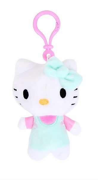 SANRIO Plüschanhänger Hello Kitty Bagclip Kuscheltier Plüsch türkis Schlüss günstig online kaufen